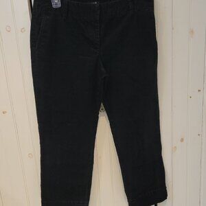J. Crew Black Corduroy "City Fit" Pants